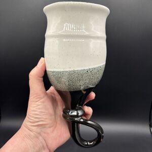 Vtg Orgy Horn Kings Potteries Drinking Horn Goblet Mug Renaissance Fair Cup